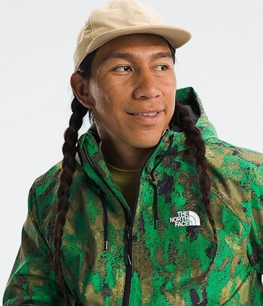 Куртка TNF Antora Rain Hoodie (Мужской; S; OpticEmerald CamoPrint)